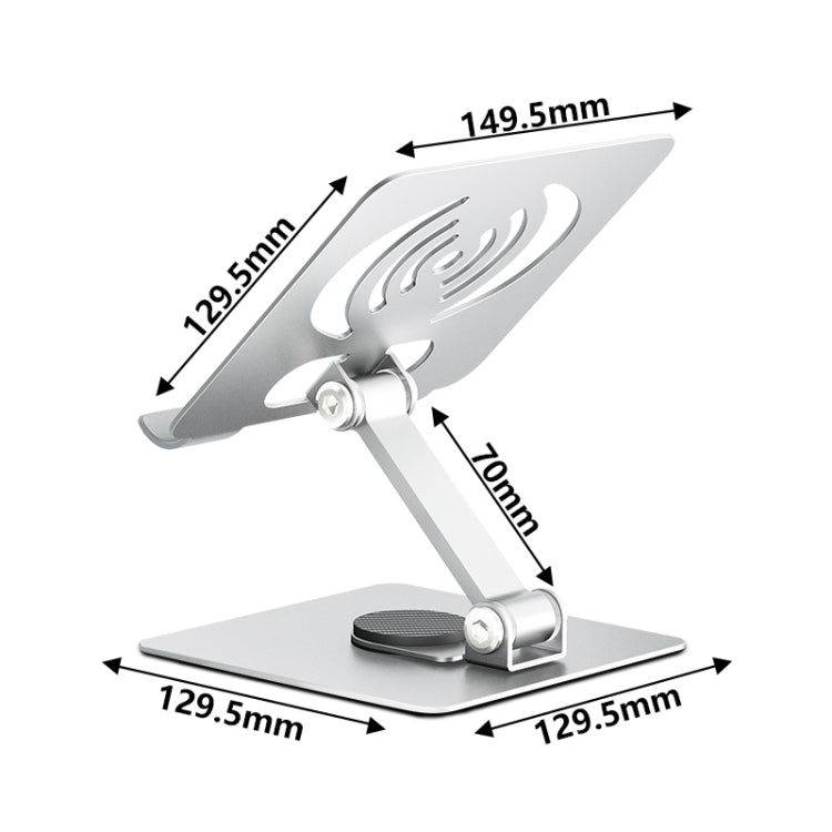 JUNSUNMAY 360 Degree Rotating Foldable Height Angle Adjustable Phone Tablet Holder(Style B)