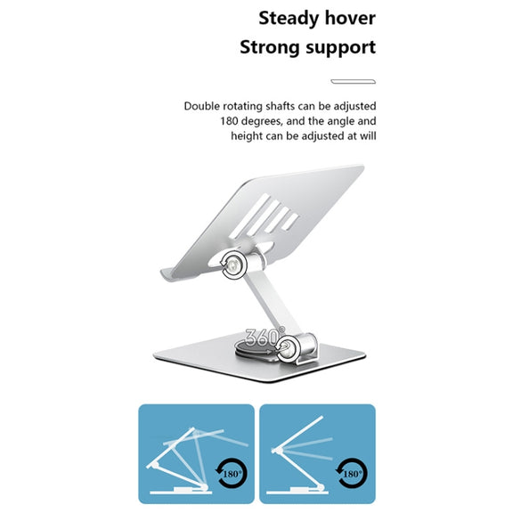 JUNSUNMAY 360 Degree Rotating Foldable Height Angle Adjustable Phone Tablet Holder(Style B)