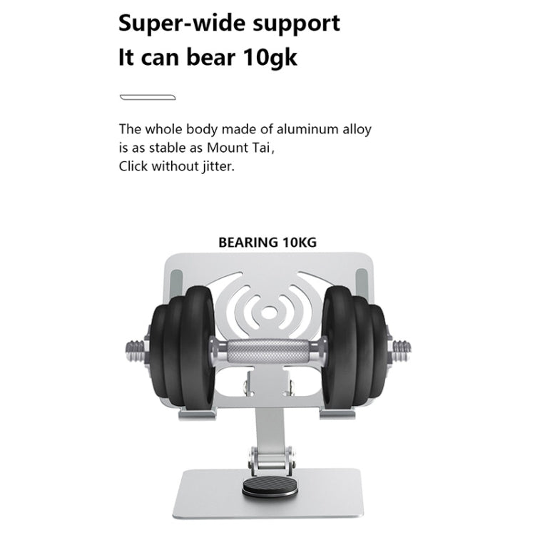 JUNSUNMAY 360 Degree Rotating Foldable Height Angle Adjustable Phone Tablet Holder(Style B)