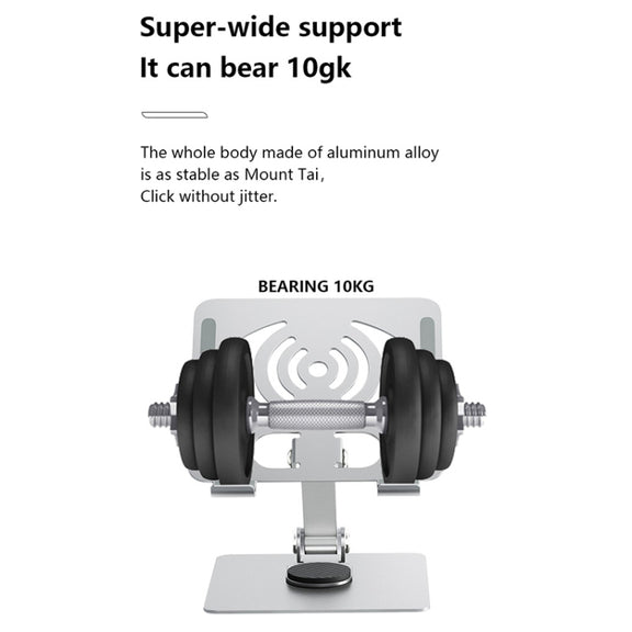 JUNSUNMAY 360 Degree Rotating Foldable Height Angle Adjustable Phone Tablet Holder(Style B)