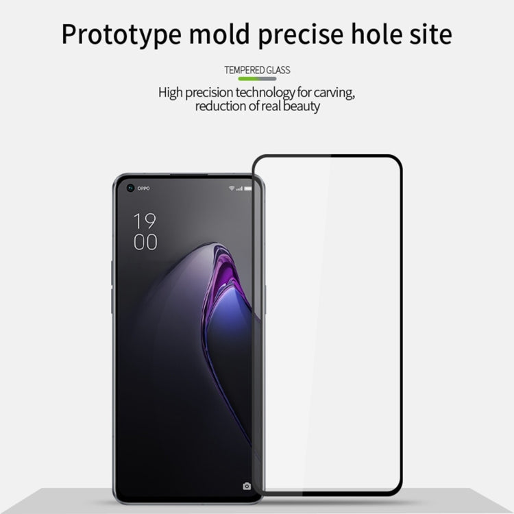 For OPPO Reno8 T 4G PINWUYO 9H 2.5D Full Screen Tempered Glass Film(Black)