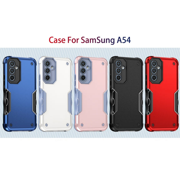 For Samsung Galaxy A54 5G Non-slip Shockproof Armor Phone Case(Red)