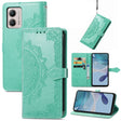 For Motorola  Moto G53 5G Mandala Flower Embossed Horizontal Flip Leather Phone Case(Green) - free shipping - PMC TechLife - Order now!