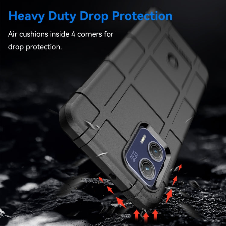 For Motorola Moto G73 Full Coverage Shockproof TPU Case(Black)