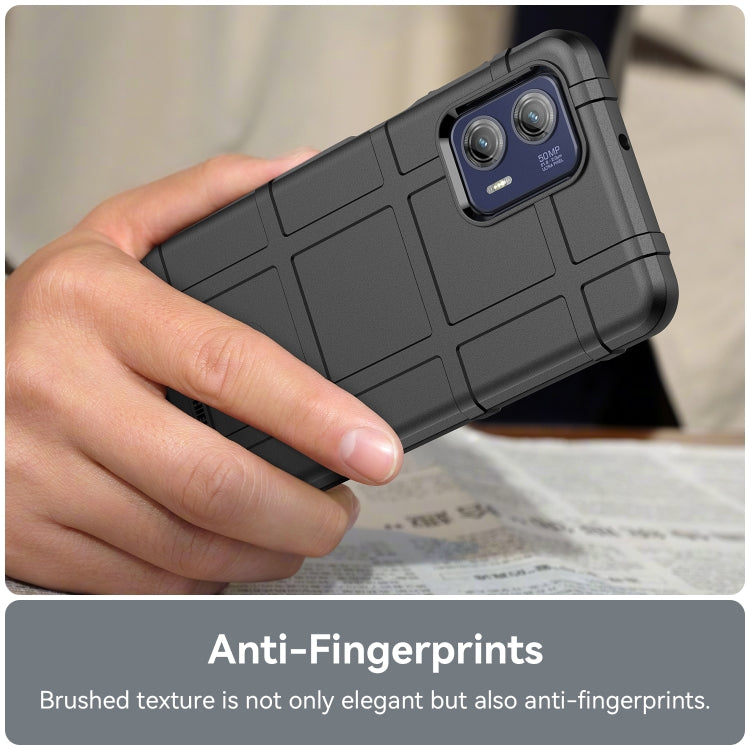 For Motorola Moto G73 Full Coverage Shockproof TPU Case(Black)