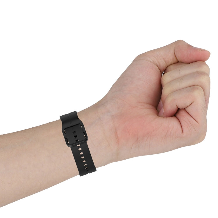 For Xiaomi MI Watch S1 Active 22mm Loop Silicone Watch Band(Black)