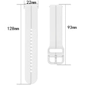 For Xiaomi MI Watch S1 Active 22mm Loop Silicone Watch Band(Black)