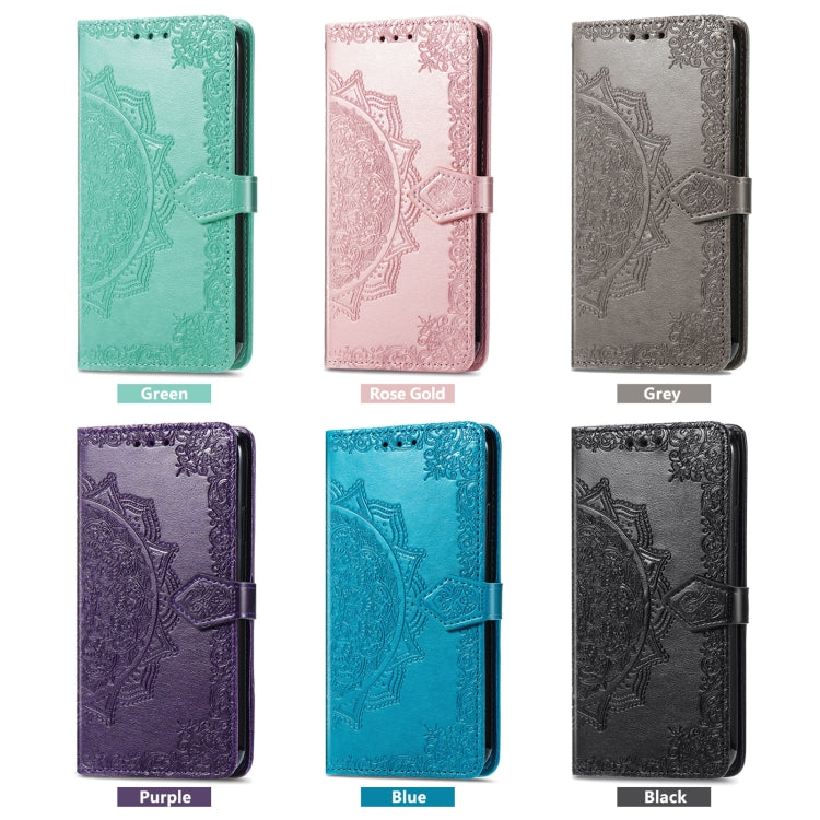 For Google Pixel 7A Mandala Flower Embossed Leather Phone Case(Rose Gold)
