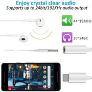 Type C to 3.5mm Female Headphone Jack Adapter
