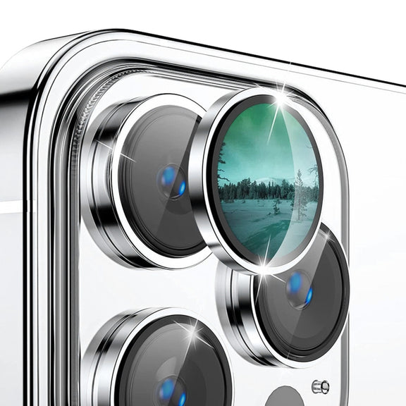 For iPhone 14 Pro / 14 Pro Max ENKAY AR Anti-reflection Camera Lens Glass Full Film(Silver)