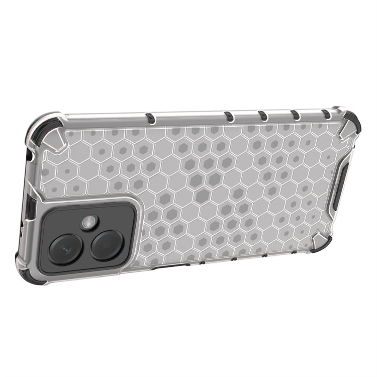 For Xiaomi Redmi Note 12 4G Shockproof Honeycomb Phone Case(White)