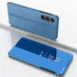 For Samsung Galaxy A34 5G Plated Mirror Horizontal Flip Leather Phone Case with Holder(Blue) - free shipping - PMC TechLife - Order now!