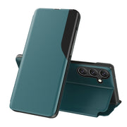 For Samsung Galaxy A54 5G Attraction Flip Holder Leather Phone Case(Green)