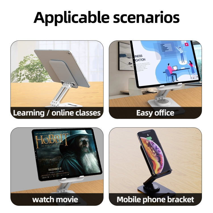 K29 Foldable Lazy Desk Mobile Phone Tablet Stand(Black)