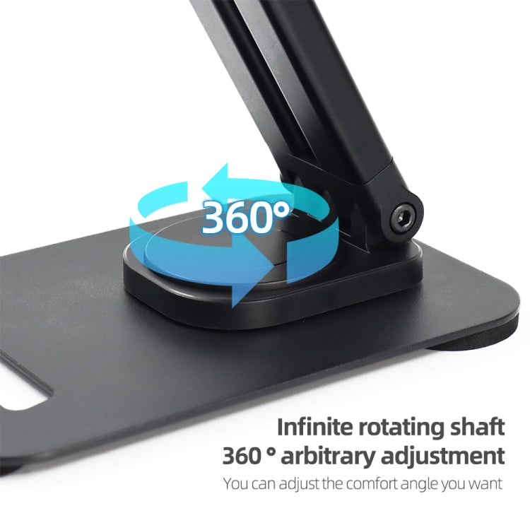 K29 Foldable Lazy Desk Mobile Phone Tablet Stand(Black)
