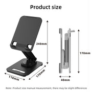 K29 Foldable Lazy Desk Mobile Phone Tablet Stand(Black)