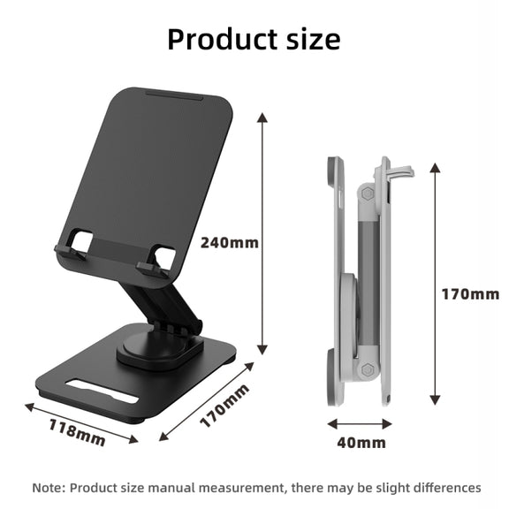 K29 Foldable Lazy Desk Mobile Phone Tablet Stand(Black)