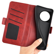 For OnePlus 11 Dual-side Magnetic Buckle Leather Phone Case(Red)