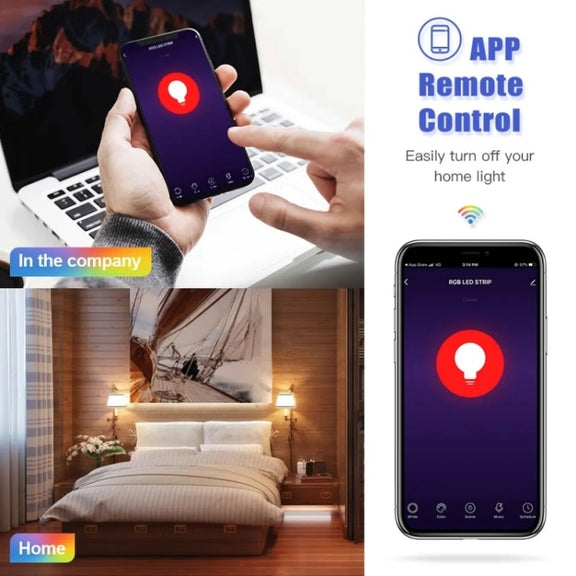 DP01 2pcs TUYA WiFi Smart Light Bulb 15W E26 E27 RGB + White + Warm White LED Bulb