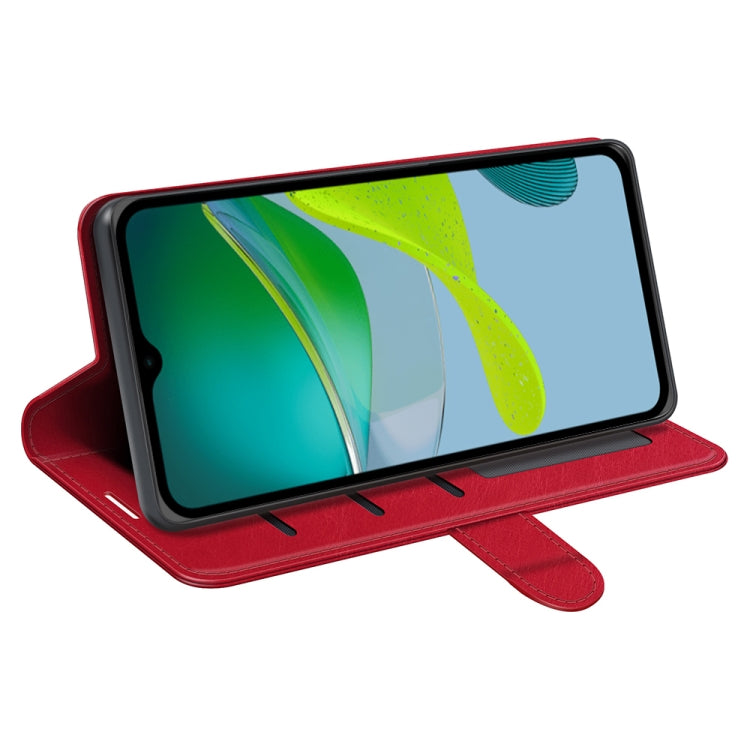 For Motorola Moto E13 R64 Texture Horizontal Flip Leather Phone Case(Red)