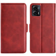 For Motorola Moto G73 Dual-side Magnetic Buckle Horizontal Flip Leather Phone Case(Red) - free shipping - PMC TechLife - Order now!