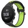 For Suunto 9 Peak Pro 22mm Perforated Breathable Sports Silicone Watch Band(Black+ Lime) -  by PMC TechLife | Online Shopping South Africa | PMC TechLife