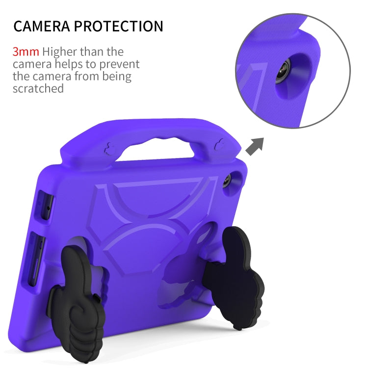 For Lenovo Tab M10 3rd Gen 10.1 TB-328 Thumb Bracket EVA Shockproof Tablet Case(Purple)