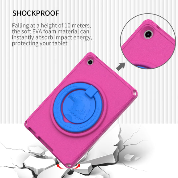 For Lenovo Tab M10 3rd Gen 10.1 TB-328 EVA Hard PC Shockproof Tablet Case(RoseRed)