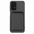 For Samsung Galaxy A13 4G Carbon Fiber Leather Card Magsafe Magnetic Phone Case(Black) - free shipping - PMC TechLife - Order now!