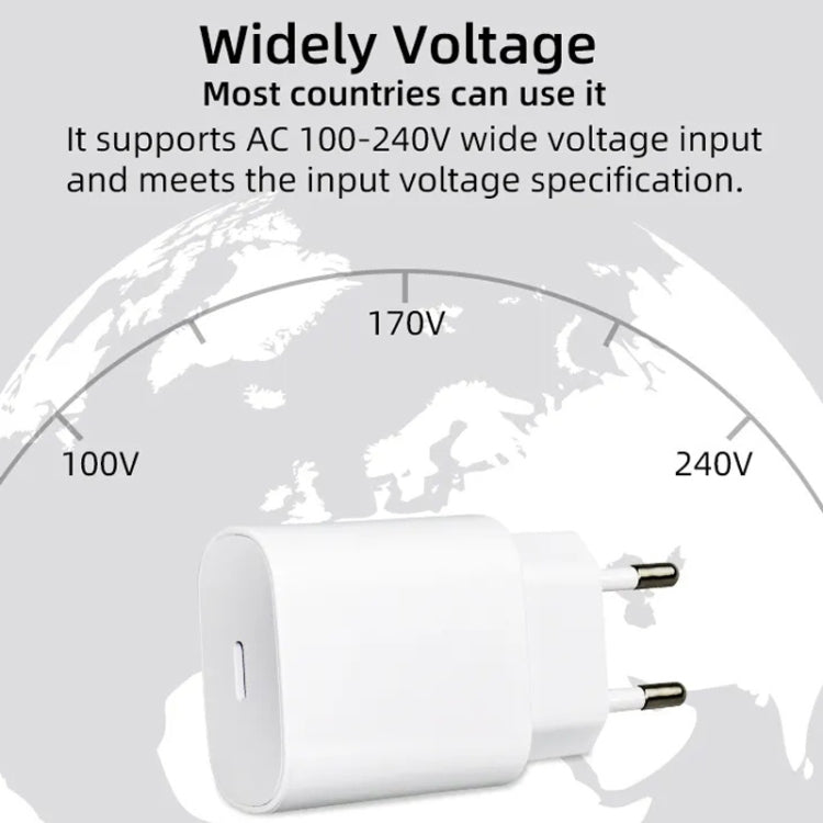 TA800 PD / PPS 25W Type-C Port Charger for Samsung, EU Plug(Black)