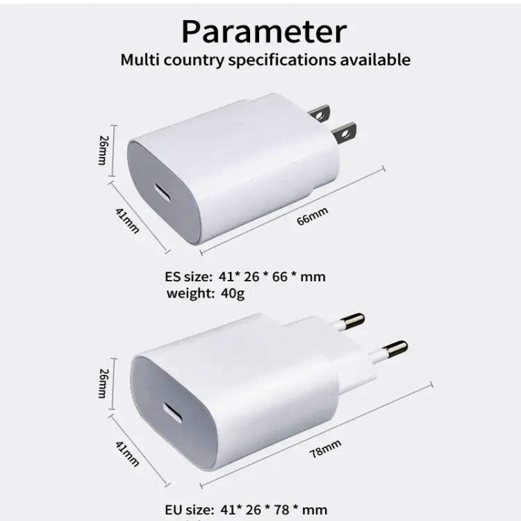 TA800 PD / PPS 25W Type-C Port Charger for Samsung, EU Plug(White)