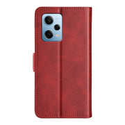 For Xiaomi Redmi Note 12 Pro 5G Global Dual-side Magnetic Buckle Horizontal Flip Leather Phone Case(Red)