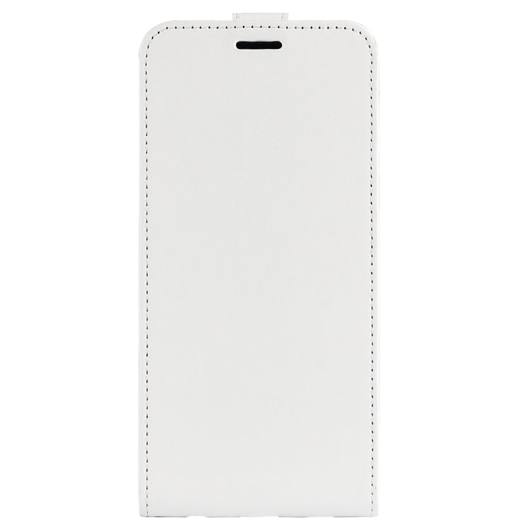 For Motorola Moto G72 R64 Texture Single Vertical Flip Leather Phone Case(White)
