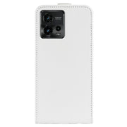 For Motorola Moto G72 R64 Texture Single Vertical Flip Leather Phone Case(White)