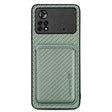 For Xiaomi Poco X4 Pro 5G Carbon Fiber Leather Card Magsafe Magnetic Phone Case(Green) - Xiaomi Cases by PMC TechLife | Online Shopping South Africa | PMC TechLife | Buy Now Pay Later Mobicred