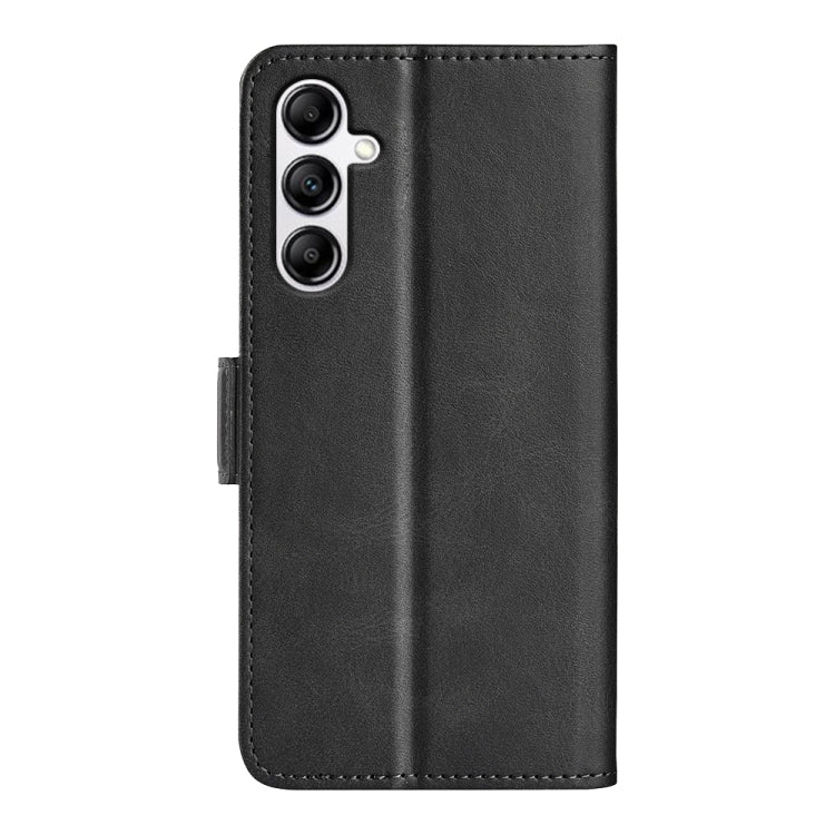 For Samsung Galaxy A34 Dual-side Magnetic Buckle Horizontal Flip Leather Phone Case(Black)