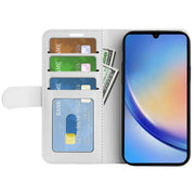 For Samsung Galaxy A34 5G R64 Texture Horizontal Flip Leather Phone Case(White)