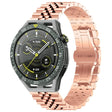 For Huawei Watch GT3 SE Five Bull Half Round Stainless Steel Watch Band + Strap Removal Tool(Rose Gold) -  by PMC TechLife | Online Shopping South Africa | PMC TechLife