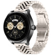 For Huawei Watch Buds Five Bull Half Round Stainless Steel Watch Band + Strap Removal Tool(Starlight Color) - Smart Wear by PMC TechLife | Online Shopping South Africa | PMC TechLife