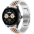 For Huawei Watch Buds Five Bull Half Round Stainless Steel Watch Band + Strap Removal Tool(Silver+Rose Gold) -  by PMC TechLife | Online Shopping South Africa | PMC TechLife