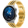 For Huawei Watch GT3 Pro 46mm Five Bull Half Round Stainless Steel Watch Band + Strap Removal Tool(Gold) -  by PMC TechLife | Online Shopping South Africa | PMC TechLife