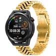 For Huawei Watch GT Runner Five Bull Half Round Stainless Steel Watch Band + Strap Removal Tool(Gold) - Smart Wear by PMC TechLife | Online Shopping South Africa | PMC TechLife