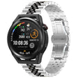 For Huawei Watch GT Runner Five Bull Half Round Stainless Steel Watch Band + Strap Removal Tool(Silver+Black) -  by PMC TechLife | Online Shopping South Africa | PMC TechLife