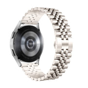 For Huawei Watch 3 / 3 Pro Five Bull Half Round Stainless Steel Watch Band + Strap Removal Tool(Starlight Color)