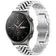 For Huawei Watch GT2 Pro / GT 2e Five Bull Half Round Stainless Steel Watch Band + Strap Removal Tool(Silver) -  by PMC TechLife | Online Shopping South Africa | PMC TechLife