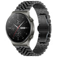 For Huawei Watch GT2 Pro / GT 2e Five Bull Half Round Stainless Steel Watch Band + Strap Removal Tool(Black) -  by PMC TechLife | Online Shopping South Africa | PMC TechLife