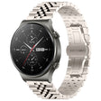 For Huawei Watch GT2 Pro / GT 2e Five Bull Half Round Stainless Steel Watch Band + Strap Removal Tool(Starlight Color) -  by PMC TechLife | Online Shopping South Africa | PMC TechLife