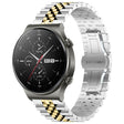 For Huawei Watch GT2 Pro / GT 2e Five Bull Half Round Stainless Steel Watch Band + Strap Removal Tool(Silver+Gold) -  by PMC TechLife | Online Shopping South Africa | PMC TechLife