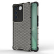For vivo V27 / V27 Pro Shockproof Honeycomb Phone Case(Black) - vivo Cases by PMC TechLife | Online Shopping South Africa | PMC TechLife | Buy Now Pay Later Mobicred