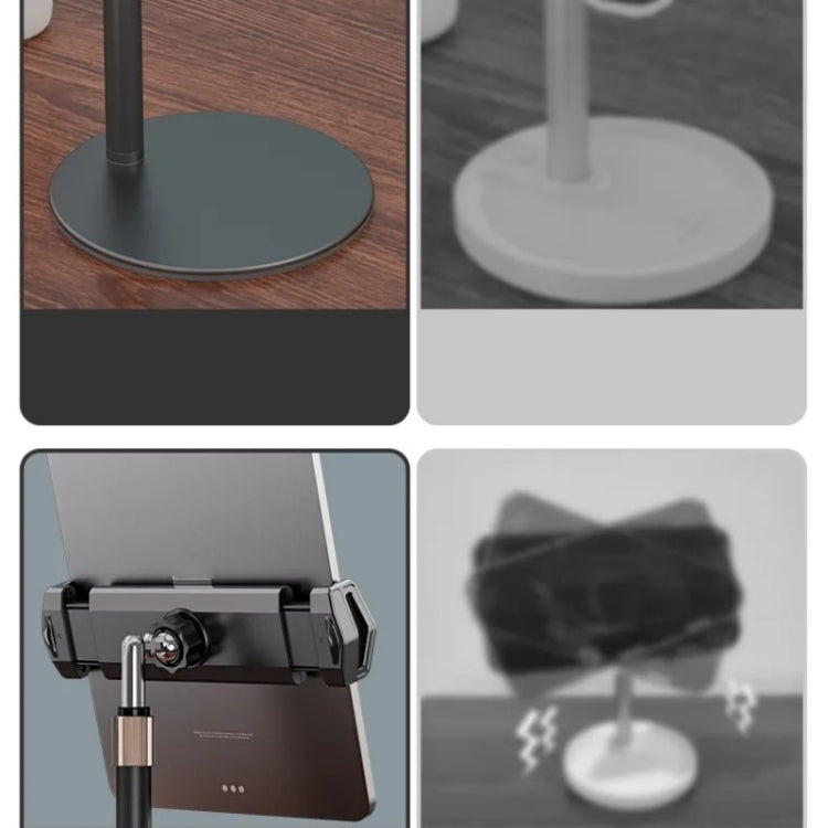 Boneruy P21 Lifting Adjustable Rotating Phone Tablet Desktop Holder(Black)